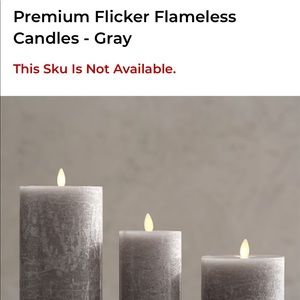 Pottery Barn Flameless flicker candles